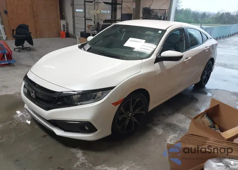 2021 Honda Civic Sport из США, поврежденный, VIN 19XFC2F88ME001825